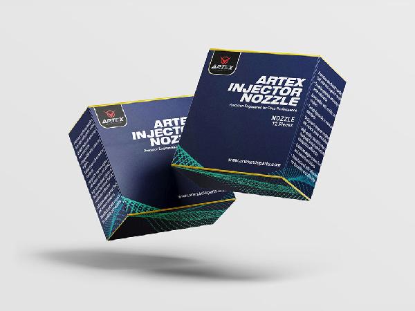 Square Box Mockup Blue - Faraz Akbar
